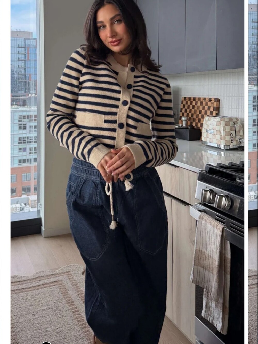 Cozy⚓Navy&Cream Sweater